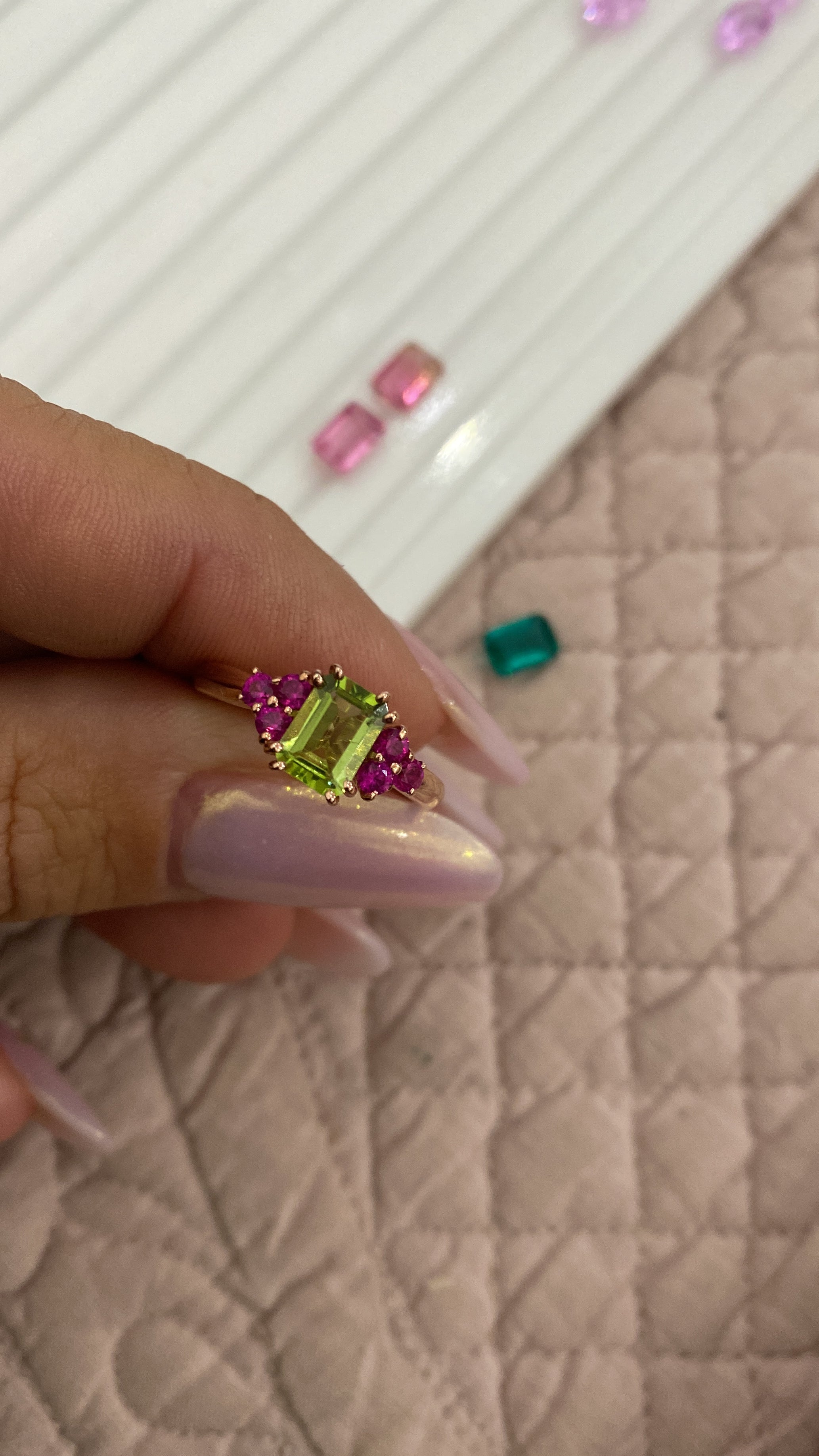 TORMALINA ROSA - anello Princess