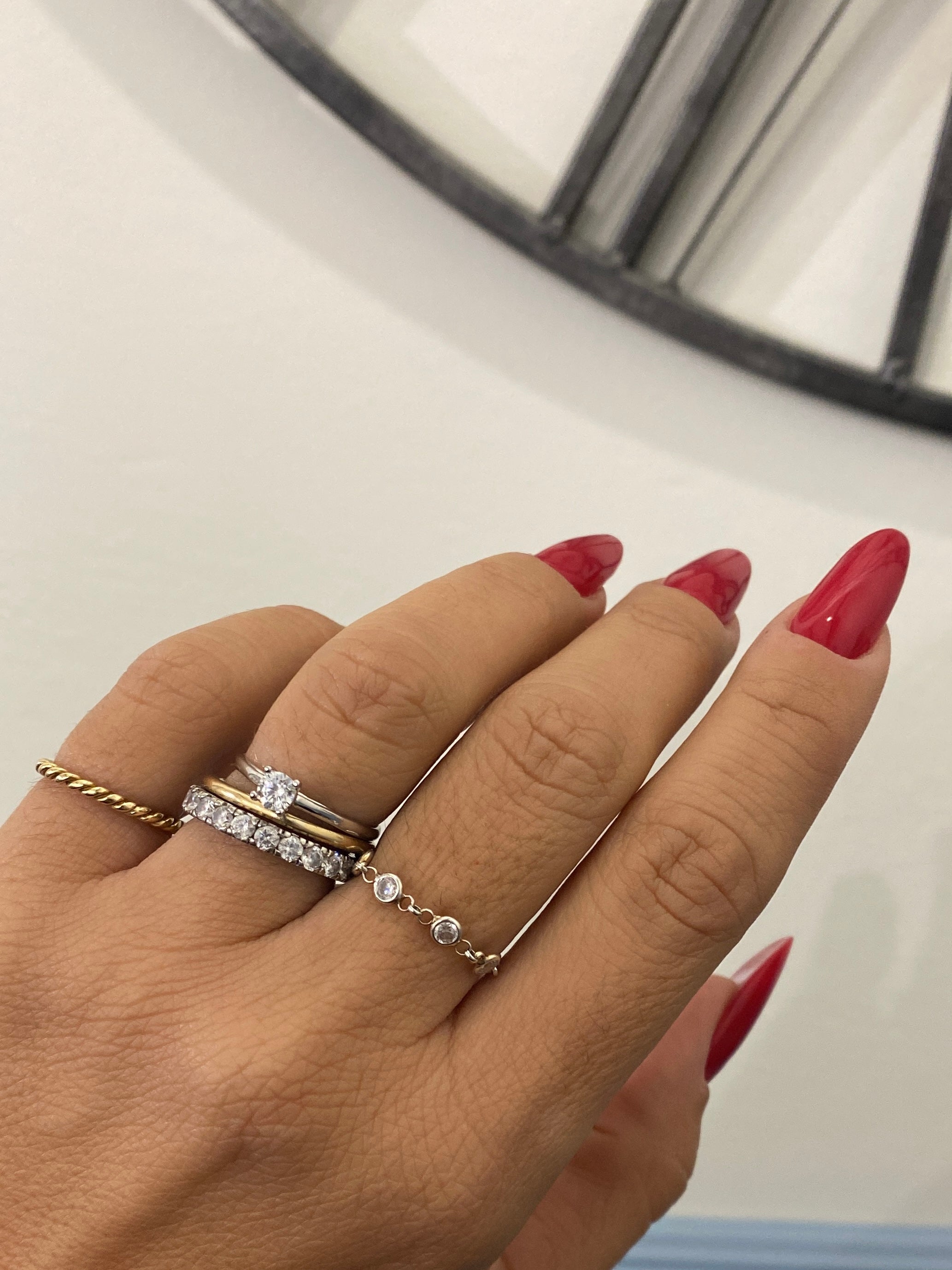 ANELLO SOLITARIO 3mm MOISSANITE