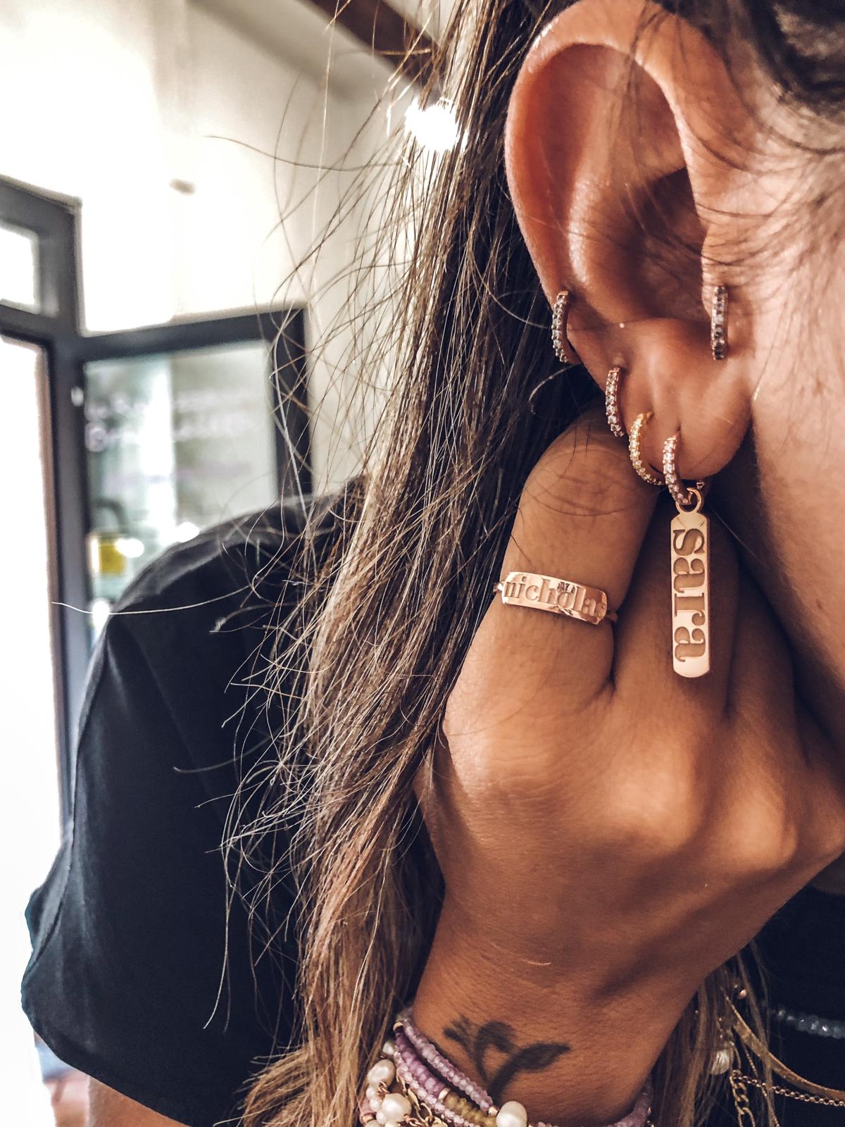 Anello Nome PIASTRINA