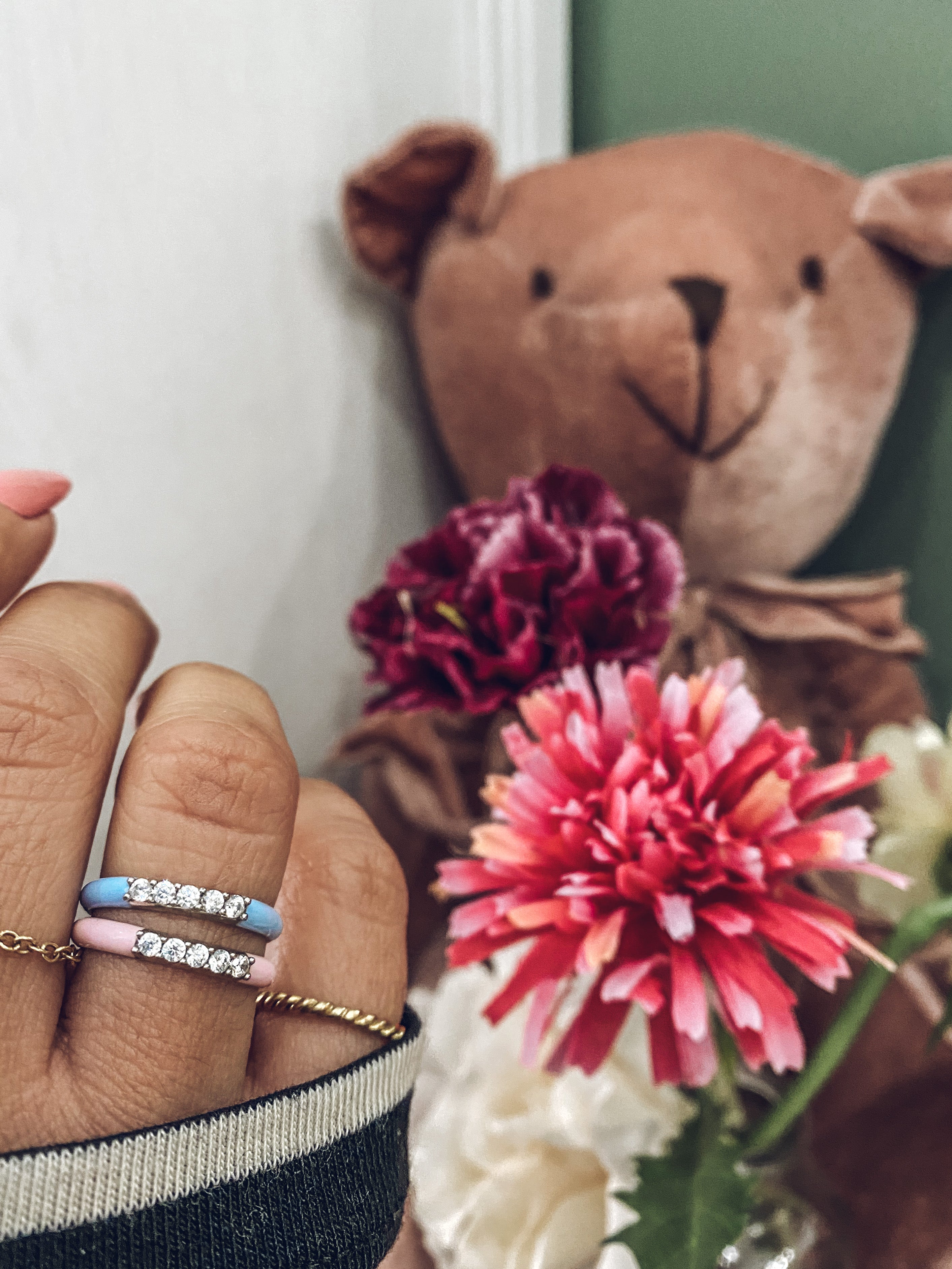 Mini Fedine Smaltate con punti luce