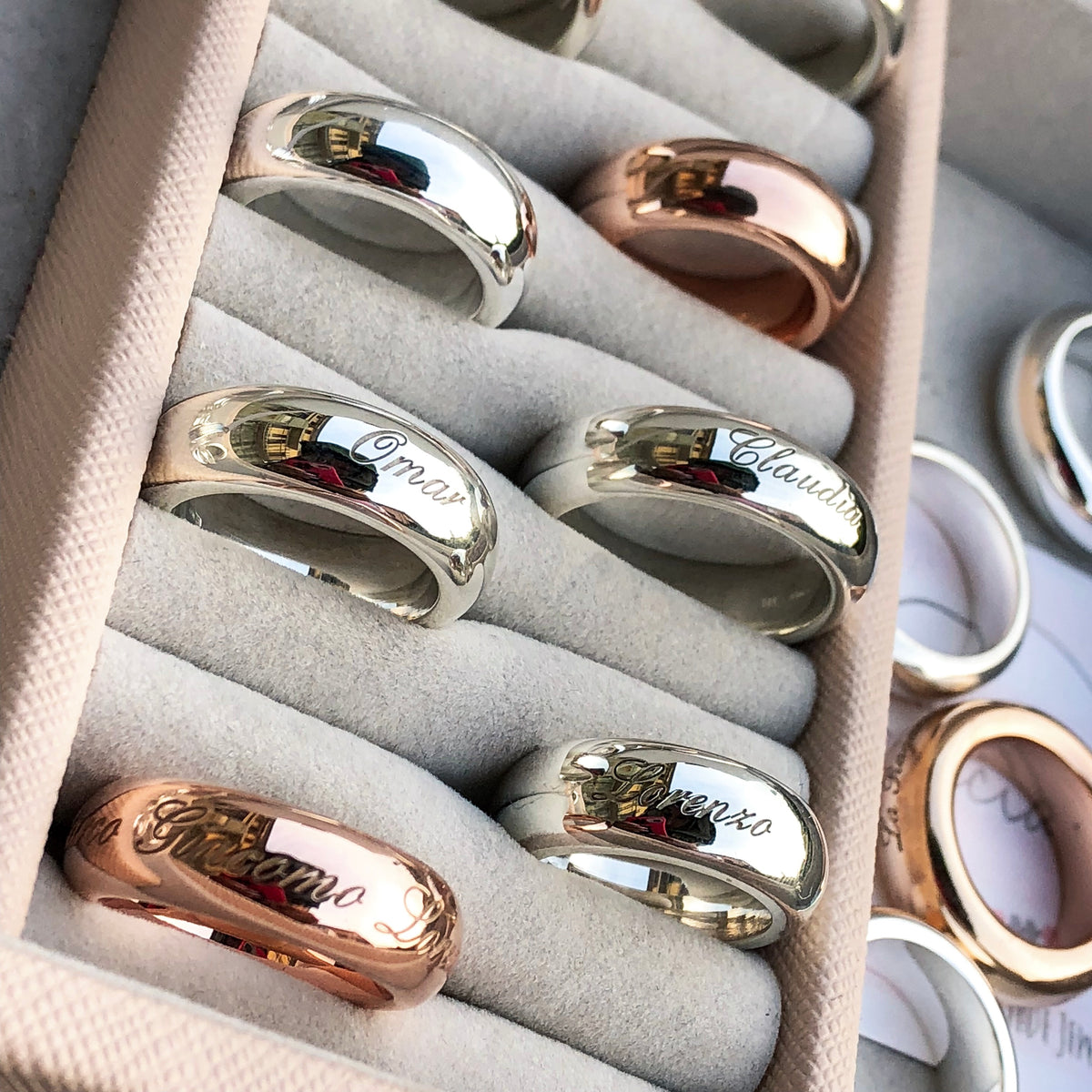 Vendita fedine e fedone in argento 925, oro 750 - Made in Italy