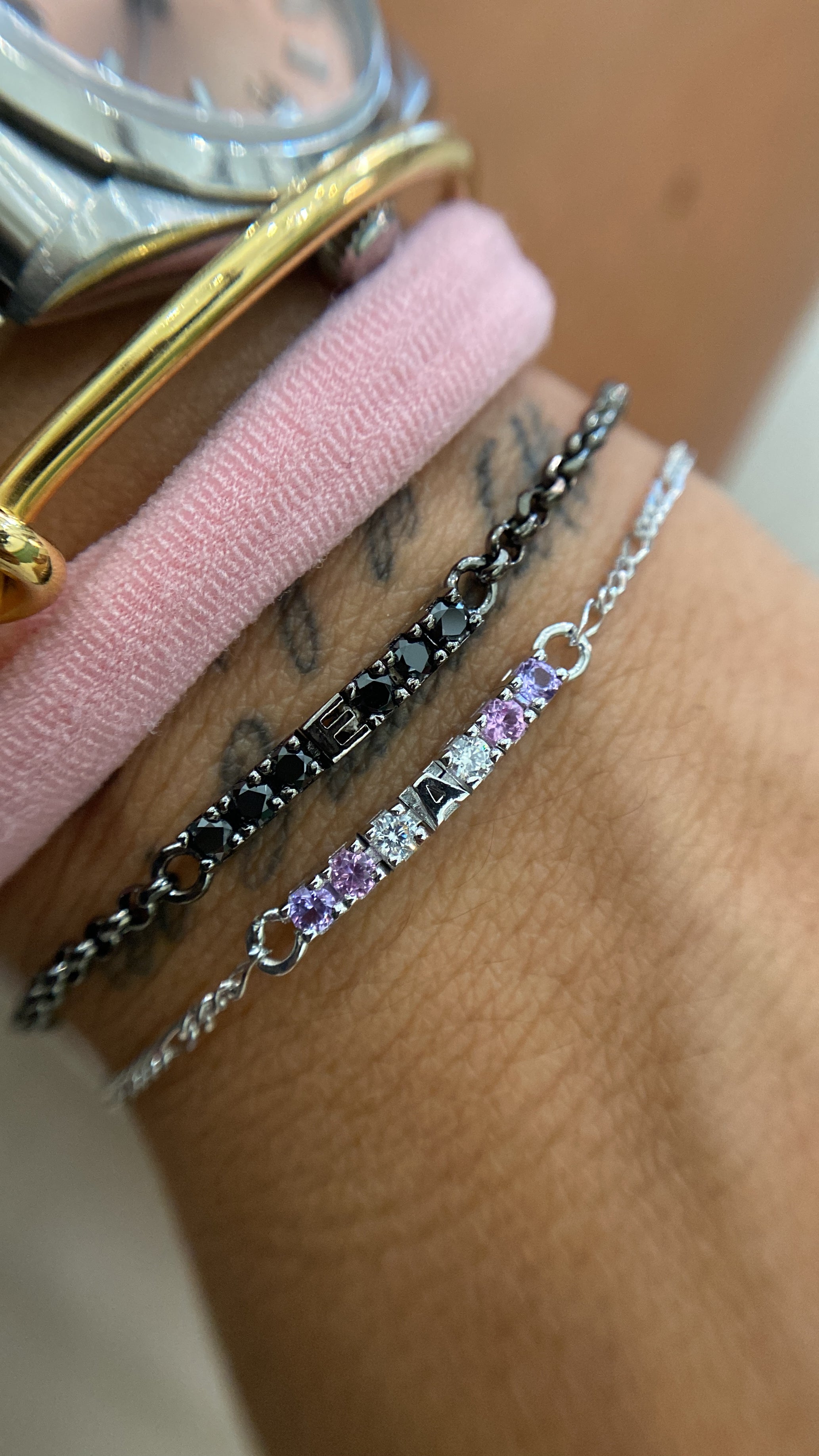 BRACCIALE LES PETITE REBELLE CON LETTERINA