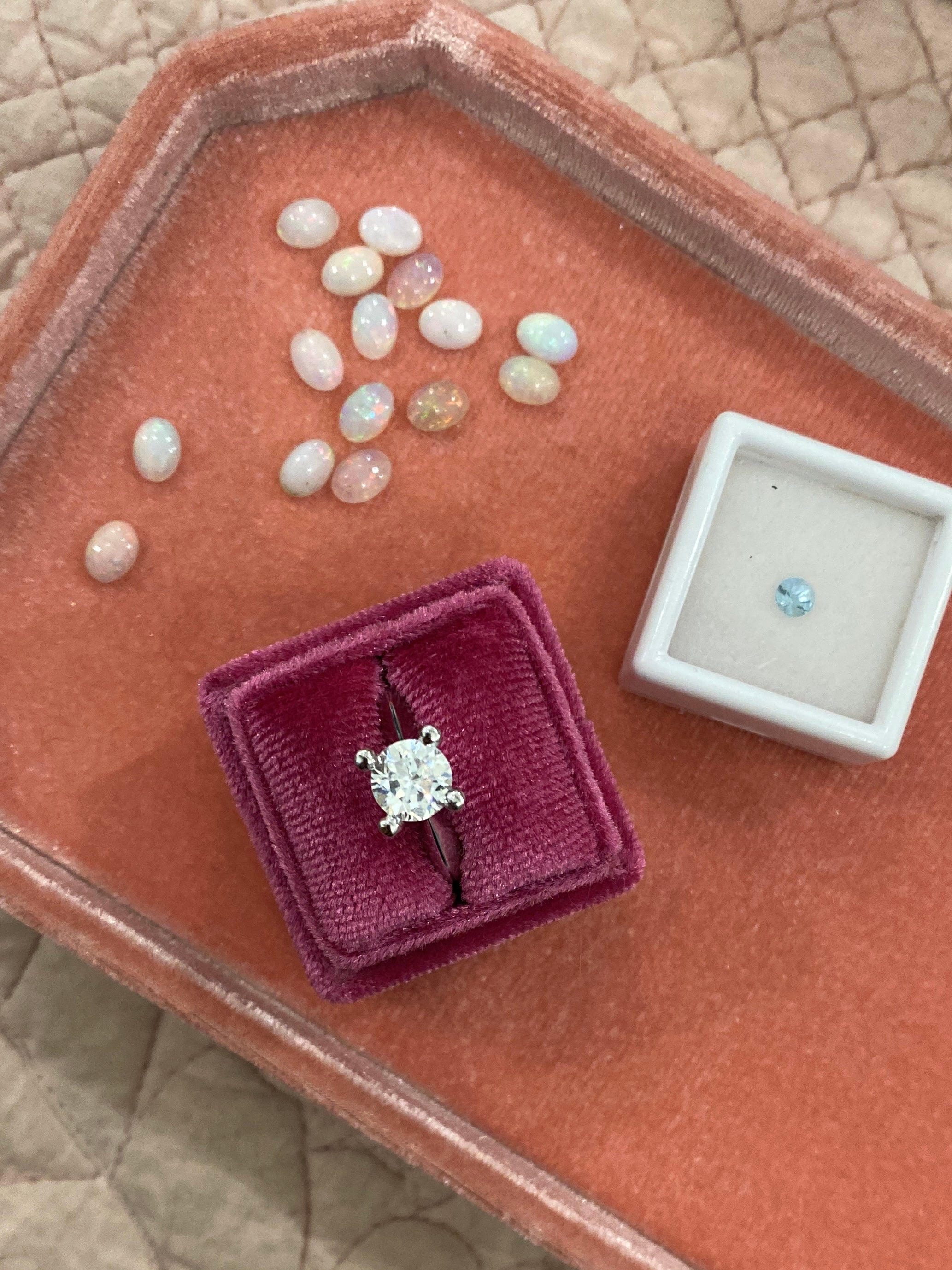 ANELLO SOLITARIO 6mm con MOISSANITE