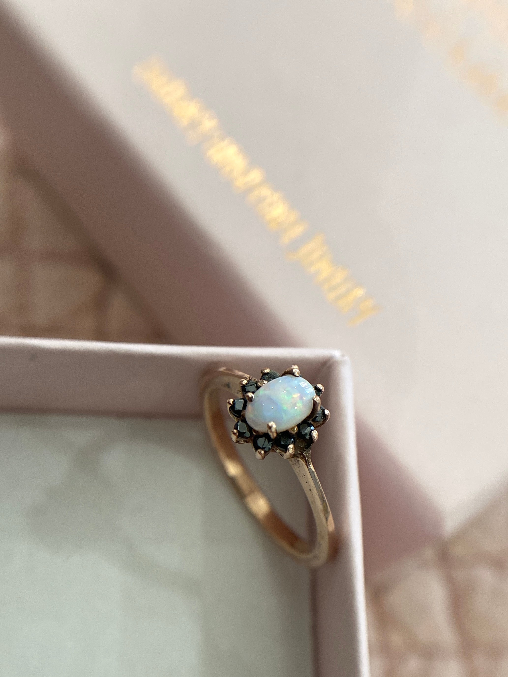 ANELLO MINIKATE OPALE NATURALE MISURA 12