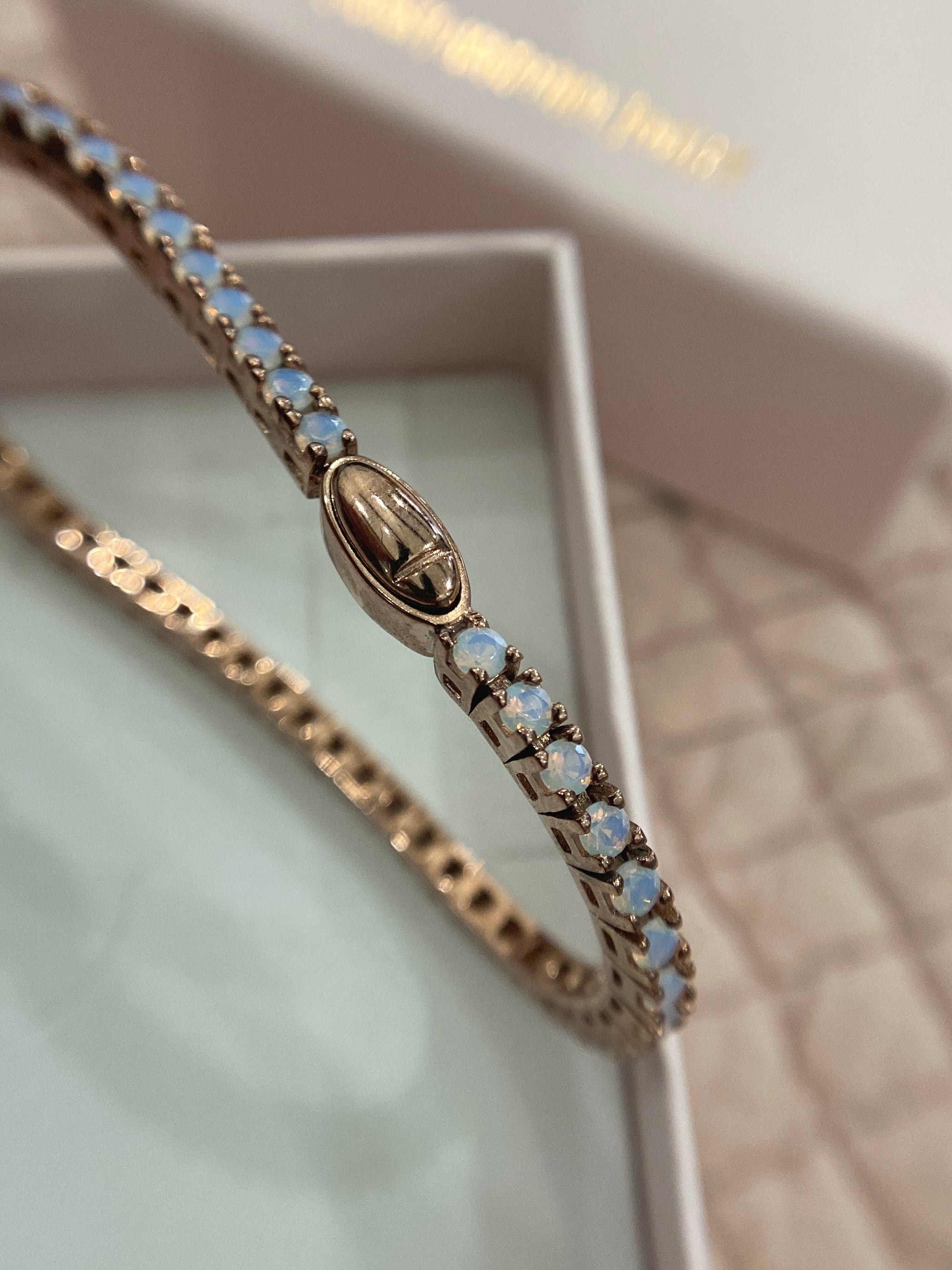 BRACCIALE TENNIS OPALESCENTE MISURA 16cm