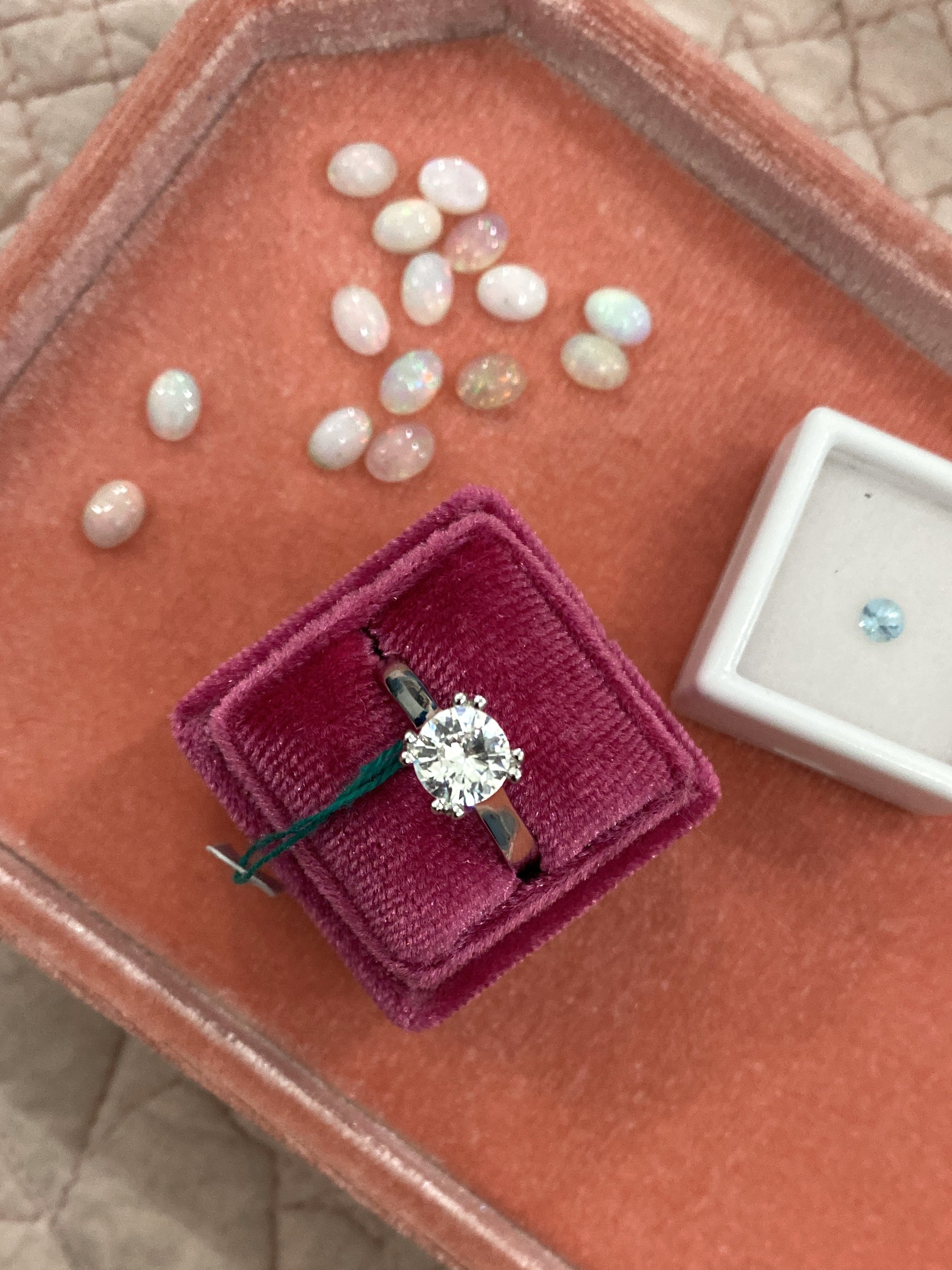 ANELLO SOLITARIO 7mm con MOISSANITE