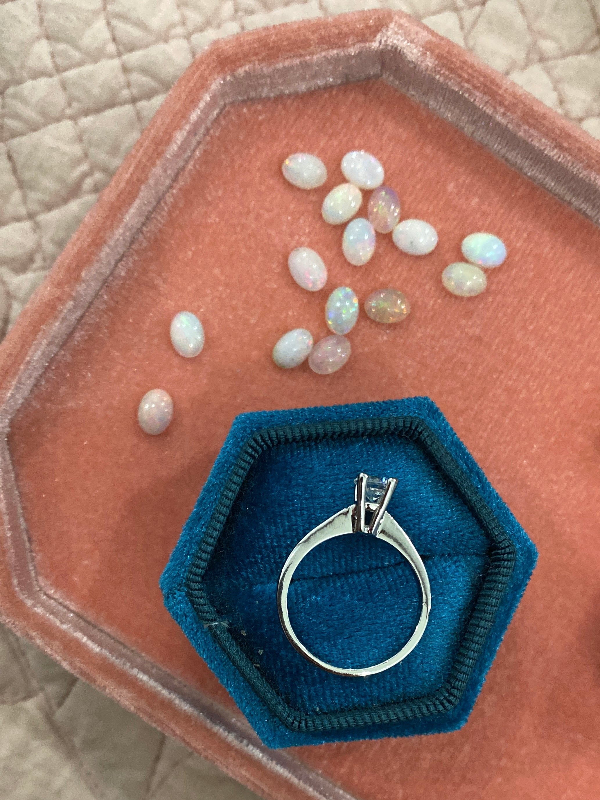 ANELLO SOLITARIO 5mm con MOISSANITE