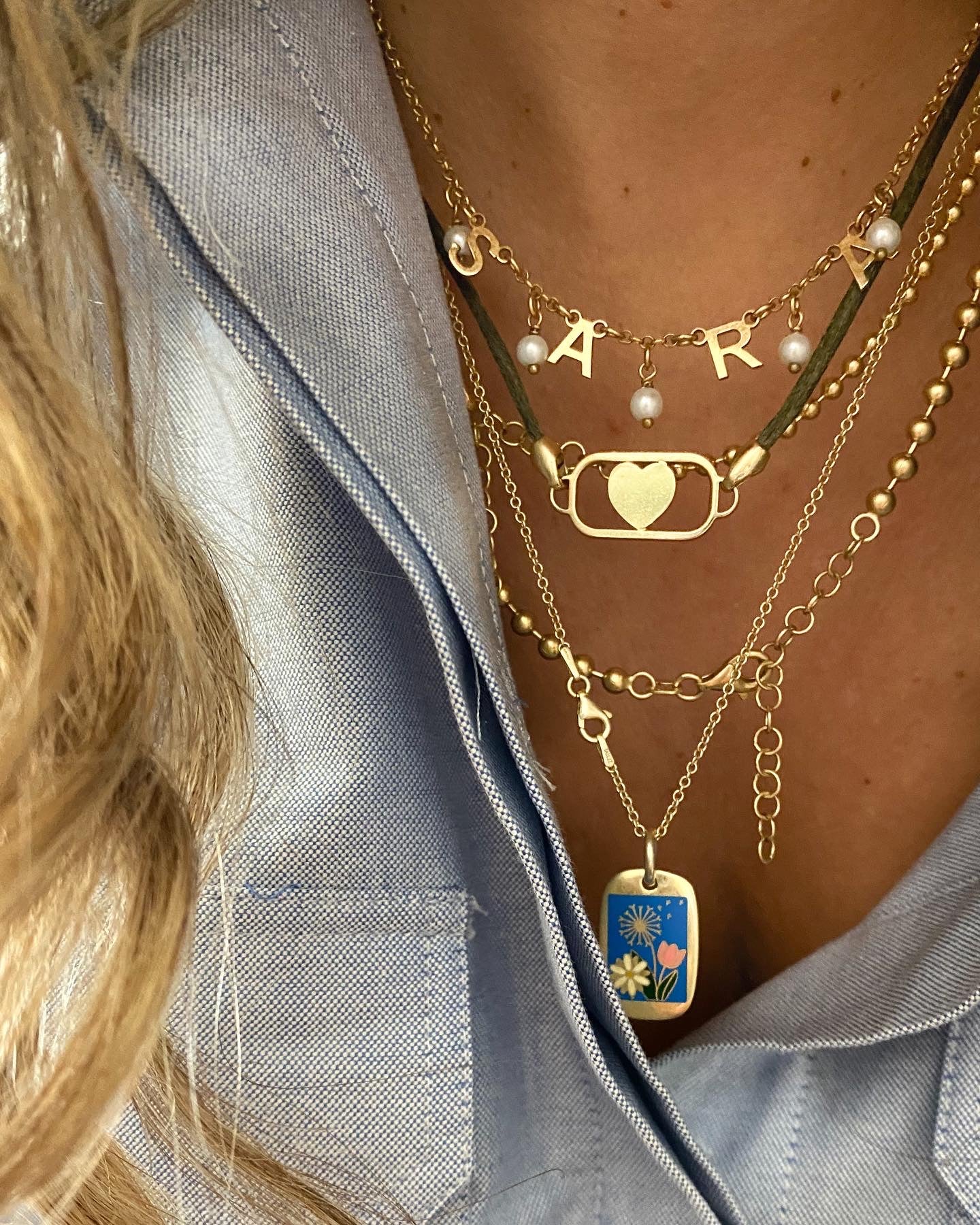 COLLANA CORDINO PIASTRINA PERSONALIZZABILE