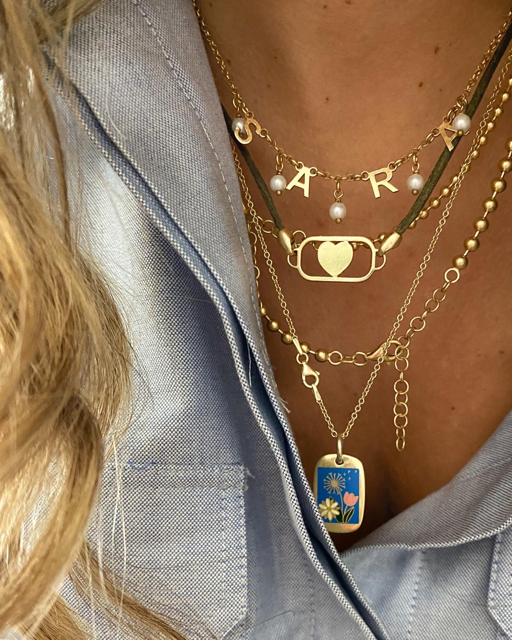 COLLANA CORDINO PIASTRINA PERSONALIZZABILE – La Ragazza Coi Braccialetti