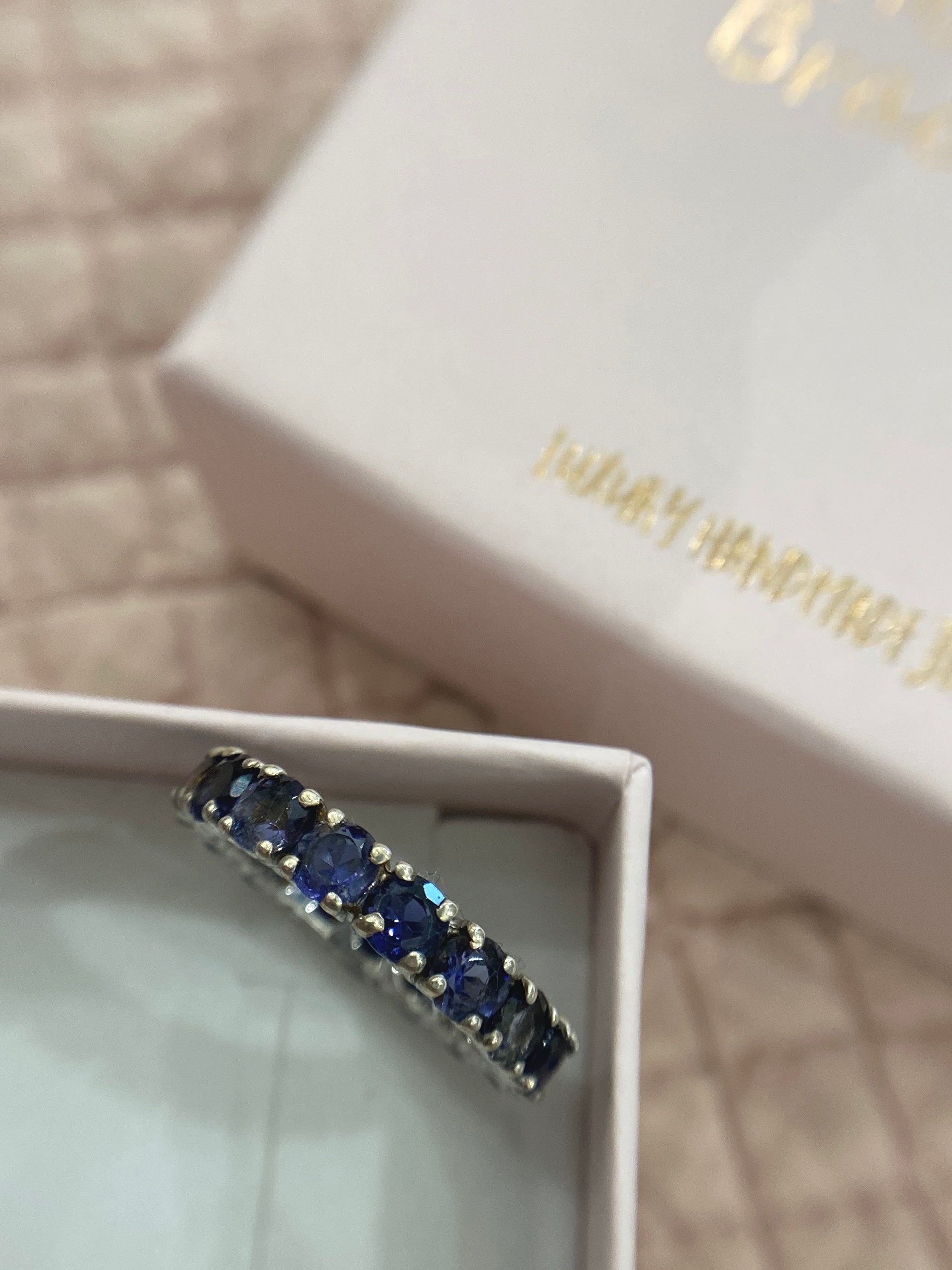 VERETTA 4mm MISURA 14 IOLITE NATURALE