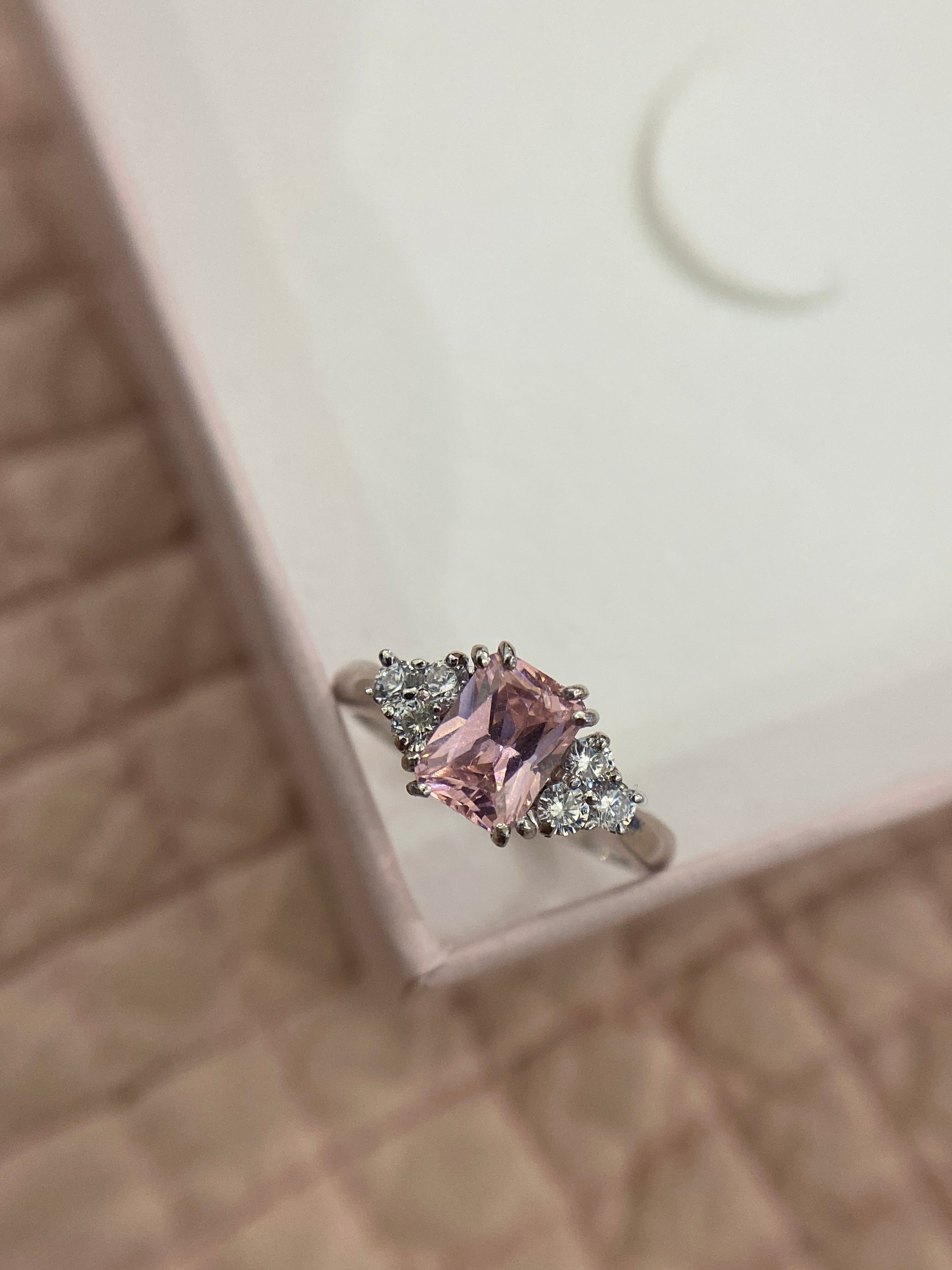 ANELLO PRINCESS ROSA MISURA 10