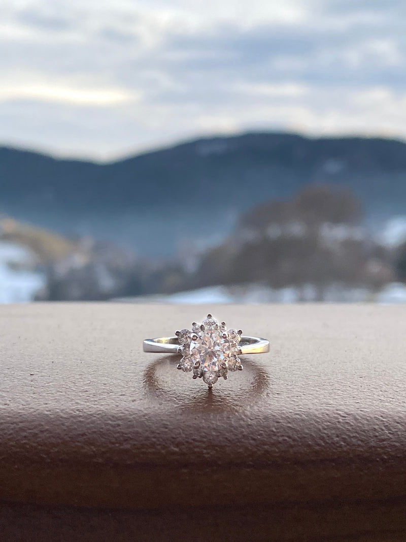 Collana Da Donna Con Ciondolo A Forma Di Fiocco Di Neve In Argento Sterling 925 Al 100 - Foto 2