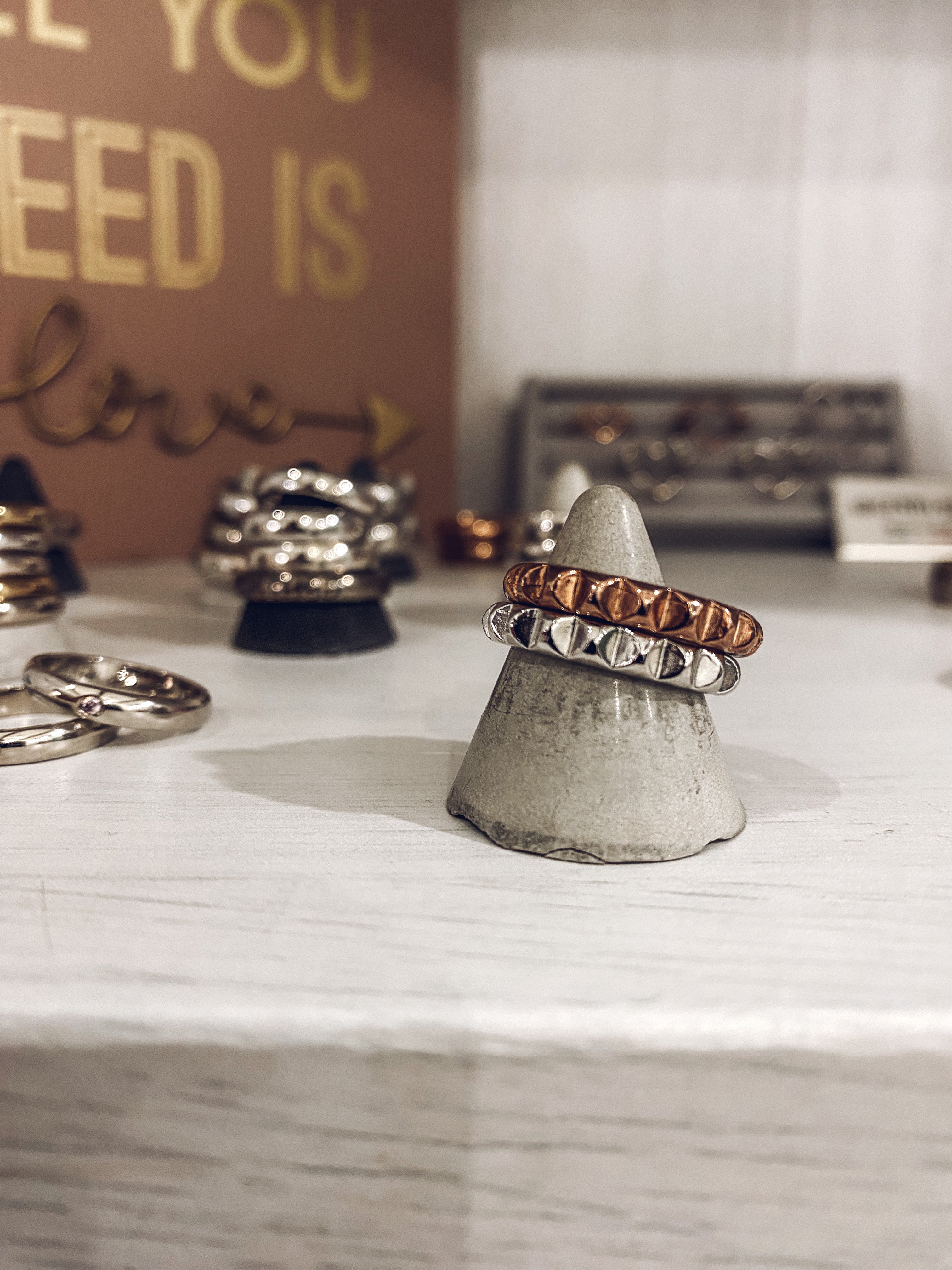 Studded ring